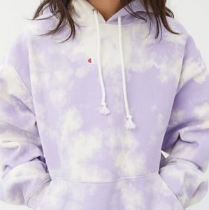 Champion Tie Dye Reverse Weave Hoodie Small